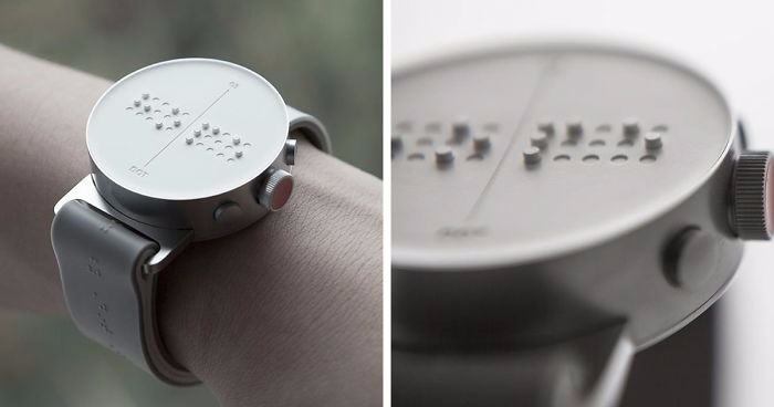 Dot – pierwszy na świecie zegarek wyświetlający dane przy użyciu alfabetu Braille’a.