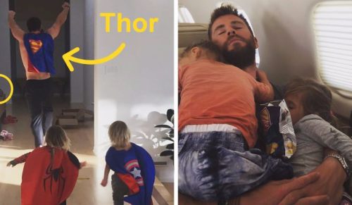 Te zdjęcia dowodzą, że Chris Hemsworth ma szansę zostać najlepszym tatą roku!
