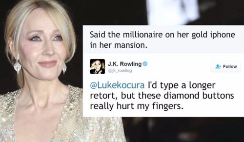 10 sytuacji, w których J. K. Rowling bezlitośnie zmiażdżyła swoich antyfanów na Twitterze.
