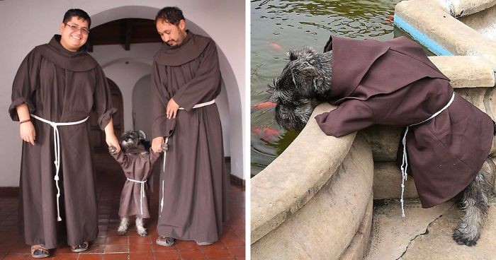 Klasztor w Boliwii przygarnął bezpańskiego psa, który cieszy się od teraz życiem prawdziwego mnicha.