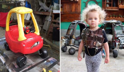 Kreatywny tata przemienił zabawkowe samochodziki w pojazdy inspirowane światem Mad Maxa.