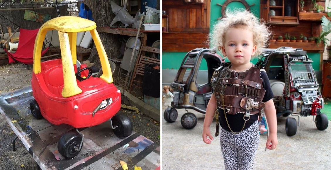 Kreatywny tata przemienił zabawkowe samochodziki w pojazdy inspirowane światem Mad Maxa.