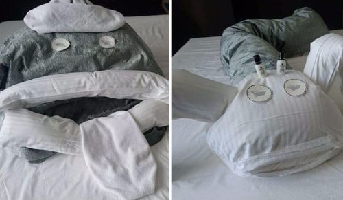Znudzony gość hotelu stworzył serię wyzwań dla obsługi sprzątającej jego pokój – trudno ich nie docenić!