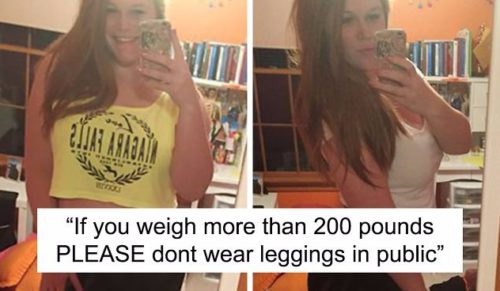 Czego nie powinna nosić kobieta ważąca ponad 90 kg? Ta dziewczyna wie to najlepiej!