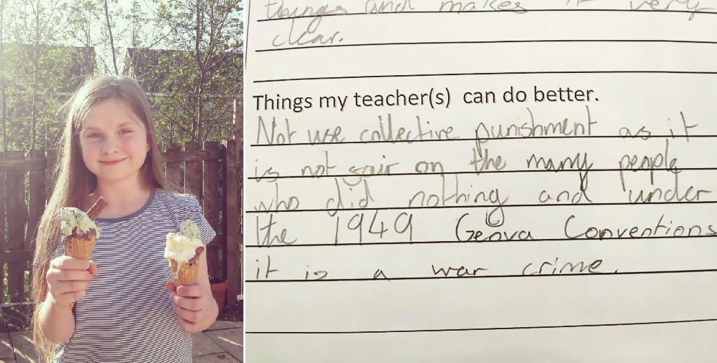 11-latka zareagowała na niesprawiedliwość ze strony nauczyciela. Rodzice mogą być z niej dumni!