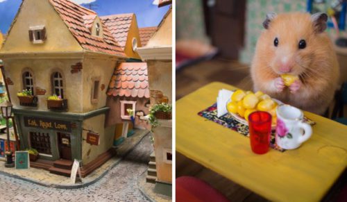 Grupa artystów poświęciła 1984 godziny, by stworzyć to miniaturowe miasteczko dla chomików!