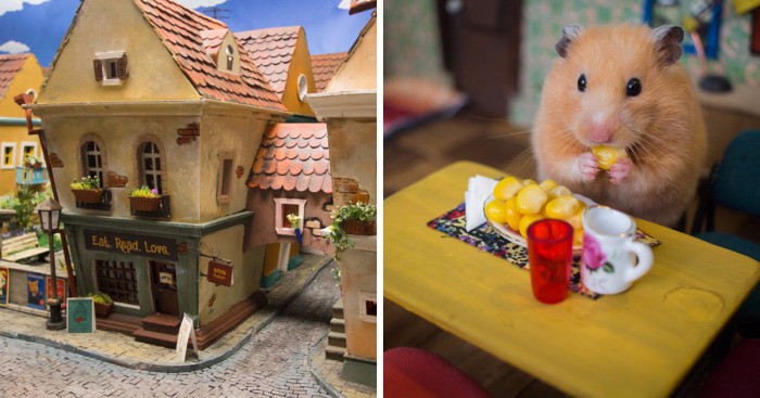 Grupa artystów poświęciła 1984 godziny, by stworzyć to miniaturowe miasteczko dla chomików!
