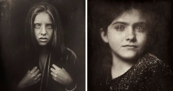 Hiszpańska artystka użyła 166-letniej techniki fotograficznej do stworzenia mrocznych portretów dzieci.