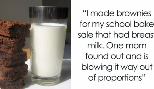 Przygotowała brownie na szkolną wyprzedaż ciast – użyła w tym celu własnego mleka.