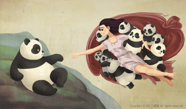 10 malarskich dzieł sztuki, na których niespodziewanie zagościły puszyste pandy.