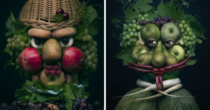 Polska artystka zachwyca świat portretami postaci stworzonych na bazie owoców i warzyw.