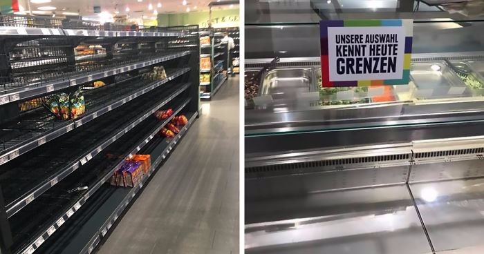 Niemiecki supermarket z premedytacją usunął z półek wszystkie zagraniczne produkty. Oto efekty!