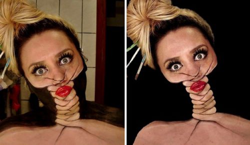 Spędziła 12 godzin tworząc iluzje na swojej twarzy