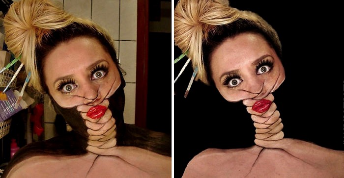 Spędziła 12 godzin tworząc iluzje na swojej twarzy