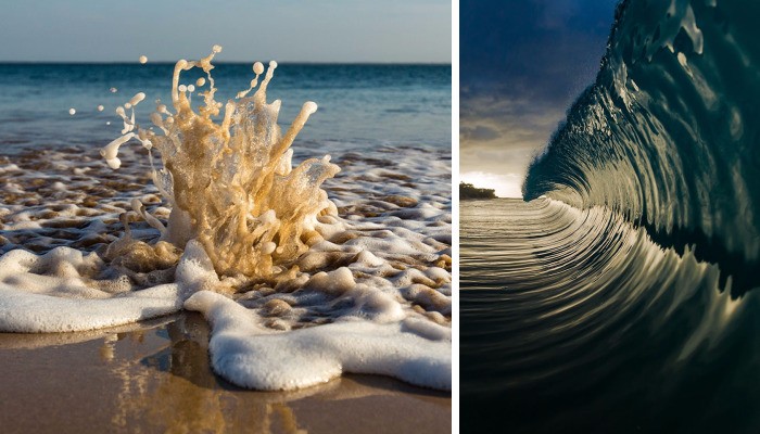 Spędza godziny na oceanie, fotografując jego piękno