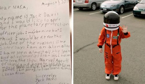 9-latek postanowił aplikować o pracę w NASA. Otrzymał naprawdę satysfakcjonującą odpowiedź!