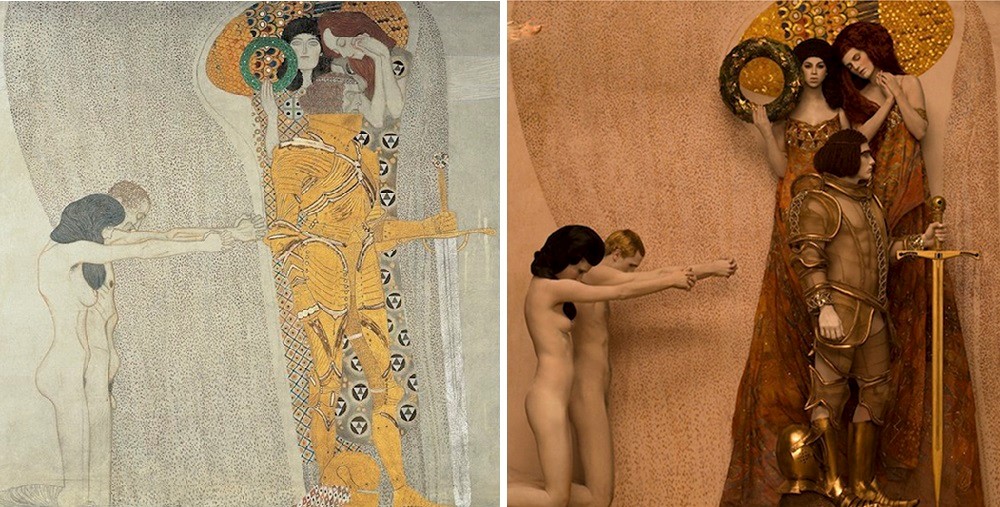 Malarstwo Gustava Klimta odtworzone na fotografiach współczesnych modeli – efekt jest niesamowity!