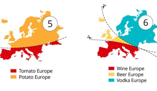 10 stereotypowych map Europy i podstawowe różnice między mieszkańcami poszczególnych regionów.