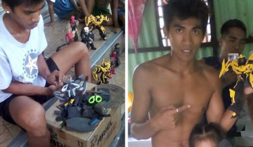 Kreatywny Filipińczyk przemienia stare klapki w zabawkowe figurki dla dzieci. Są naprawdę imponujące!
