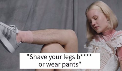 Szwedzka modelka skrytykowana z powodu nieogolonych nóg w kampanii reklamowej Adidasa.
