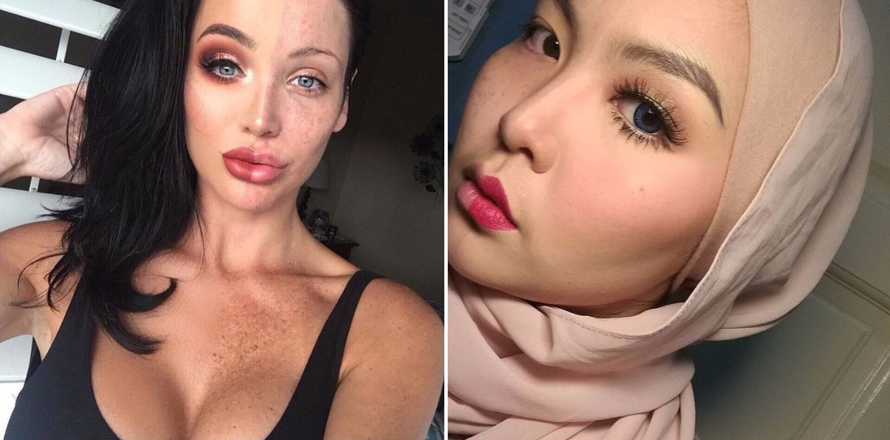 10 odważnych internautek, które opublikowały swoje zdjęcia bez makijażu. Przynajmniej w połowie.