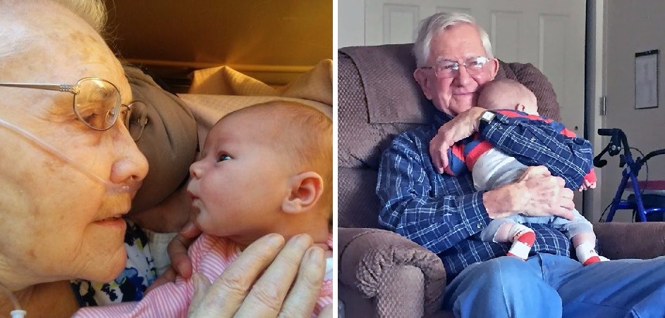15 wzruszających zdjęć dziadków, którzy po raz pierwszy ujrzeli swoje wnuczęta.