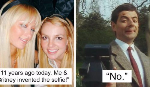 Paris Hilton oświadczyła, że wynalazła selfie z Britney w 2006 roku. Internauci nie dali za wygraną.