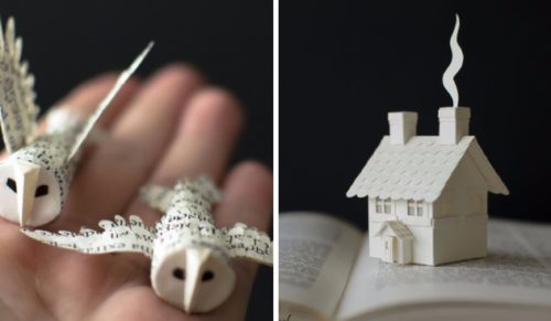 Hiszpańska artystka od lat własnoręcznie tworzy miniaturowe figurki i biżuterię z papieru.