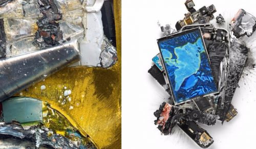 Niemiecki artysta stworzył serię prac ukazujących nieoczywiste piękno zniszczonych urządzeń Apple.