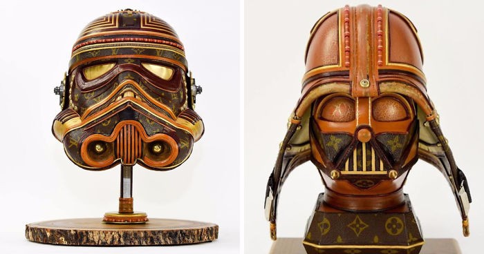Artysta z Indiany przemienia torebki Louisa Vuittona w rzeźby inspirowane światem Star Wars.