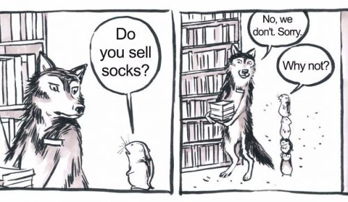 10 komiksów o rozdrażnionym wilku, które zrozumieją wyłącznie pracownicy obsługi klienta.