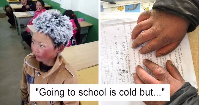 8-letni Chińczyk przeszedł 4,8 km, by w mroźny dzień dostać się do szkoły i napisać ważny egzamin.