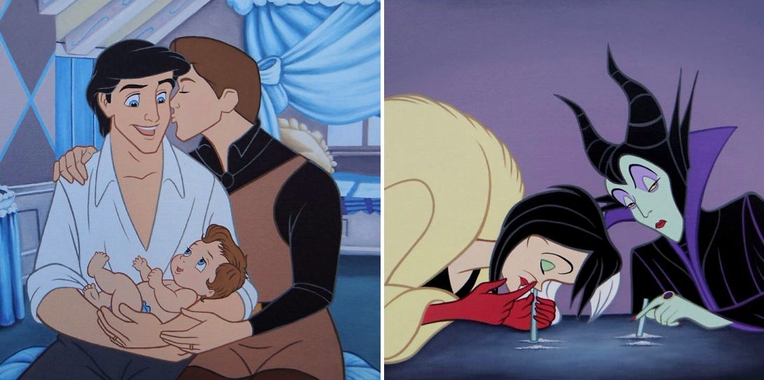 15 kontrowersyjnych ilustracji, ukazujących bohaterów Disneya w nieznanym dotąd świetle.