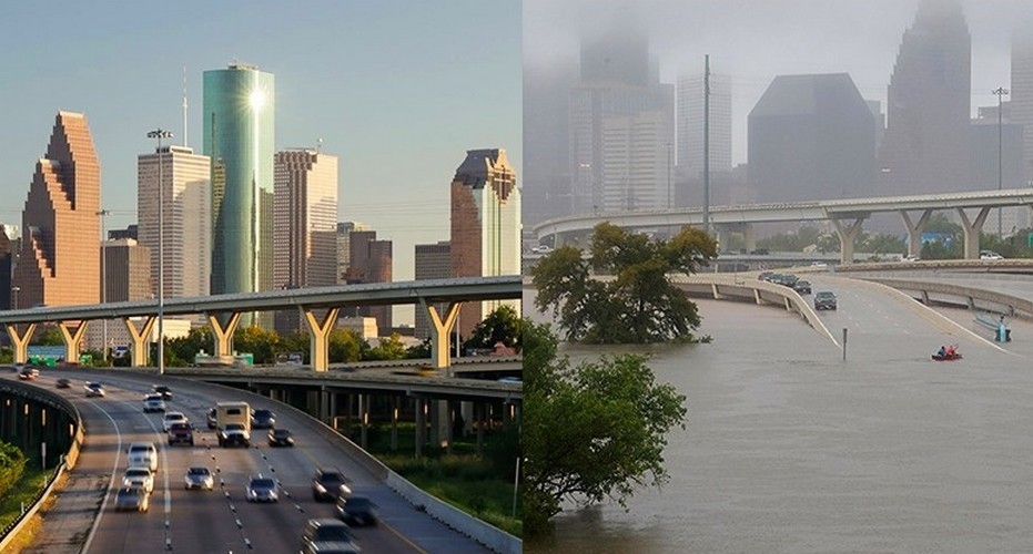 10 zdjęć zrobionych dzień przed i po katastrofie.