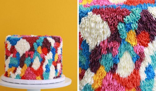 Kolorowe torty, które wyglądają jak kudłate dywaniki!
