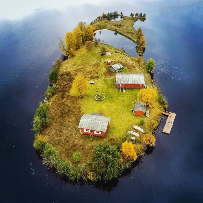 Fotograf chwyta zmieniające się piękno wyspy Kotisaari w Finlandii przez wszystkie cztery pory roku!