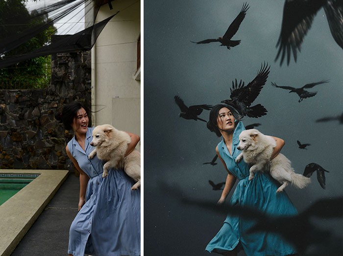 20 magicznych zdjęć „przed i po” zrobionych na podwórku artystki!