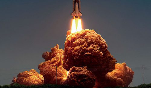 Podmieniono wybuchy kurczakami KFC, a efekt jest niesamowity!