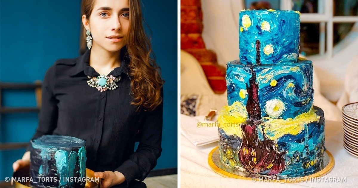Artysta z Petersburga odtwarza najpopularniejsze obrazy na ciastach – rezultat cię zaskoczy!