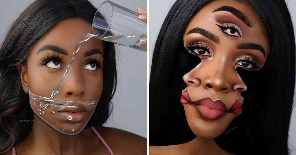 Artystka makijażu tworzy na swojej twarzy iluzje optyczne, a efekty są niesamowite!