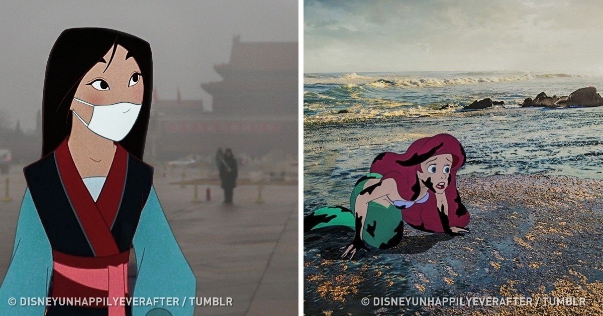 Artysta przedstawia zniszczony świat Disneya, co sprawia, że chcemy zadbać o własny!
