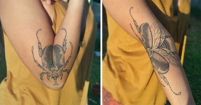 12 genialnych tatuaży, które ujawniają swój urok dopiero po poruszeniu kończyną!