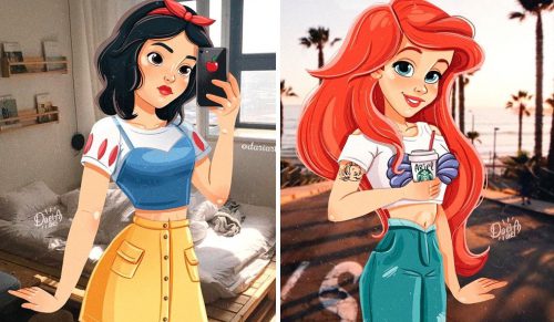 Kolejna artystka pokazuje, jak wyglądałyby księżniczki Disneya we współczesnym świecie!