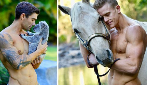Australijscy strażacy pozują ze zwierzętami do kalendarza charytatywnego 2019, a zdjęcia są gorące!