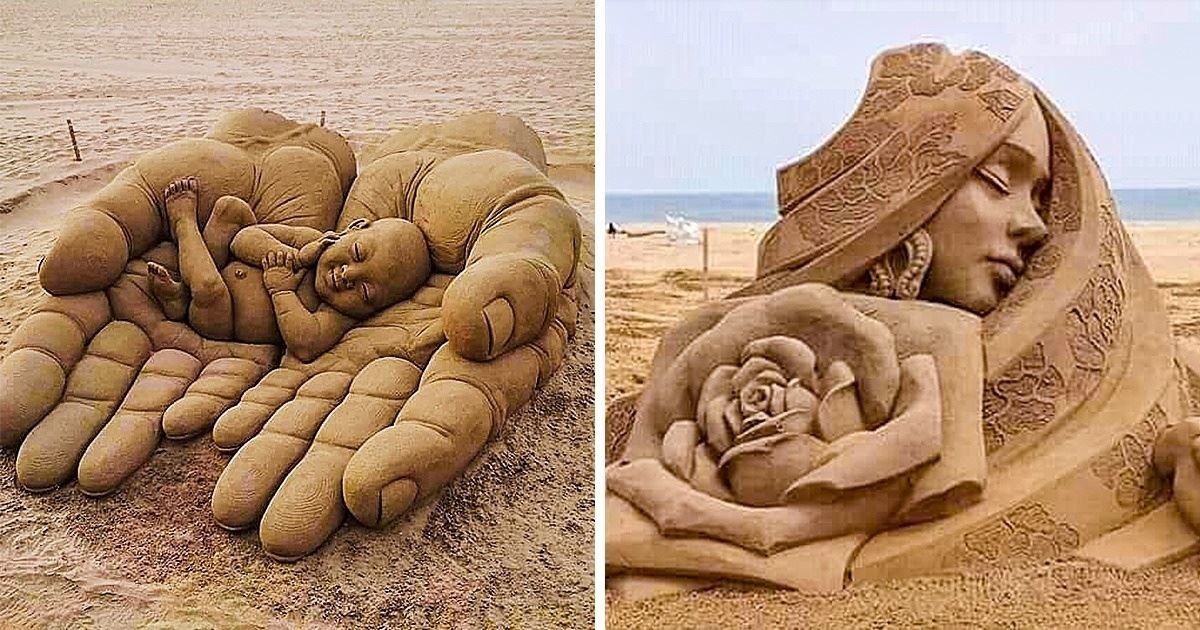 21 przypadków, gdy ludzie zamienili piasek w dzieła sztuki!