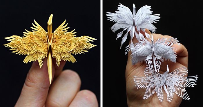 Artysta tworzył origami codziennie przez 1000 dni, a oto rezultat!