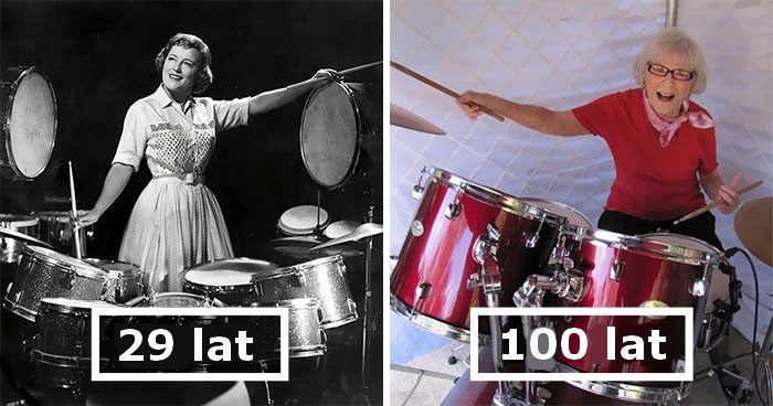 Kobieta rozpoczęła granie na perkusji w 1920 roku i robi to do dzisiaj w wieku 106 lat!