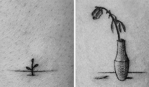 Artysta zrobił tatuaże 70 nieznajomym z różnymi „kadrami” tego samego obrazu, aby zrobić „Motion Tattoo”!