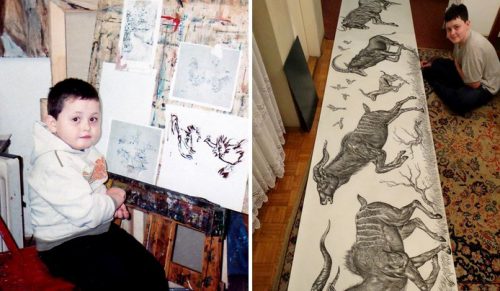 Utalentowany nastolatek z Serbii pragnął zostać artystą od 2 roku życia!