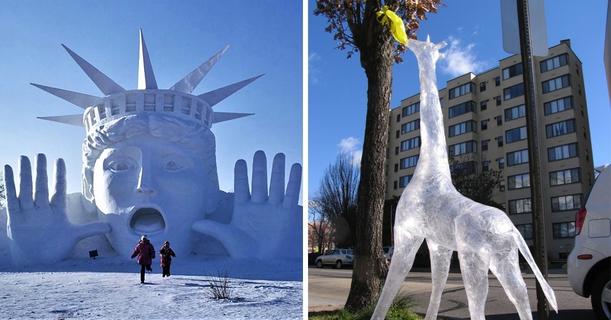 24 lodowe rzeźby, które chcemy zobaczyć na własne oczy, zanim się roztopią!
